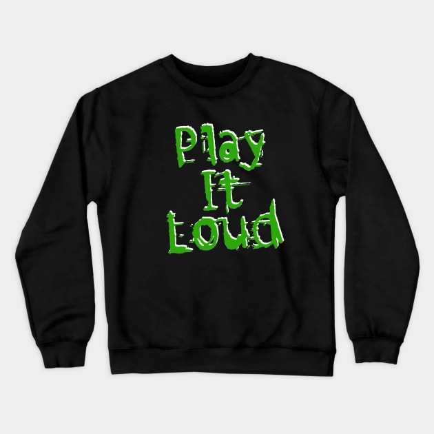 Nintendo "Play It Loud" Green LG Logo Crewneck Sweatshirt by RoboChop